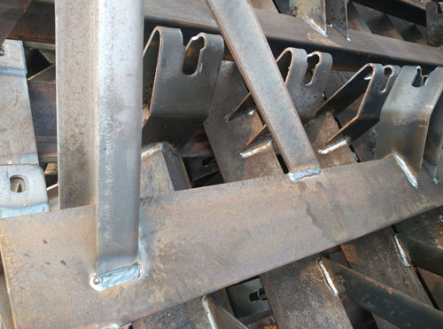 toughed belt conveyor frame and roller idler
