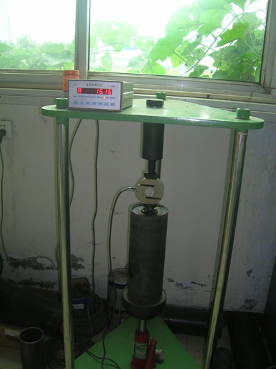 roller immersed seal test stand